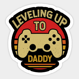 Leveling up to daddy video games lover Sticker